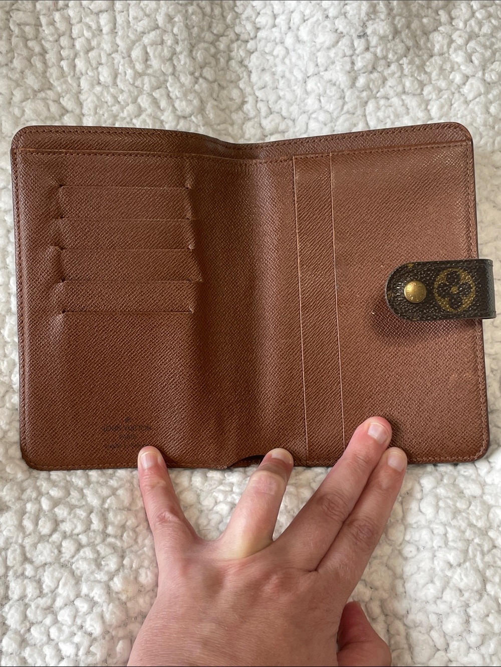 Authentic Louis Vuitton Porte Papier Zippe Wallet Monogram Canvas Brown - Picture 6 of 10